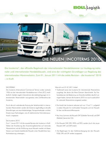 Incoterms - Boll Logistik