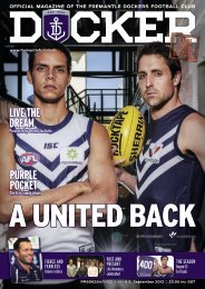 Here's a sneak peek at both covers for Round 12 of the AFL Record. The  national cover features Fremantle coach Justin Longmuir. There is…
