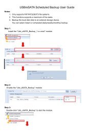 USB/eSATA Scheduled Backup User Guide - Thecus