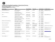 Listing of Pre-Qualified Consultants - Geotechnical ... - Build-laccd.org