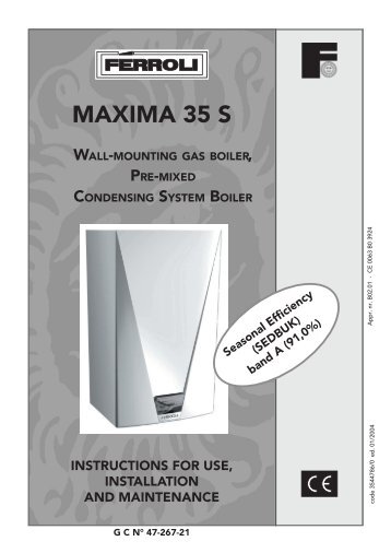Maxima 35 S Manual - Ferroli