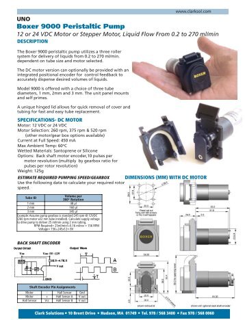 Boxer 9000 Peristaltic Pump - Clark Solutions