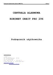 CENTRALA ALARMOWA ROKONET ORBIT PRO 296 - DAAF