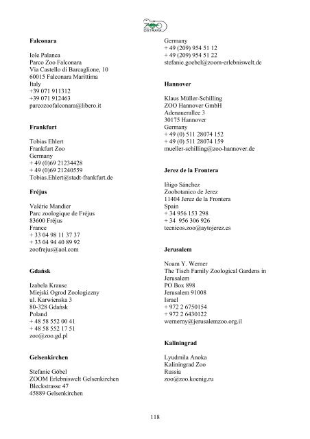 European Studbook for Common Hippopotamus - Zoo Ostrava