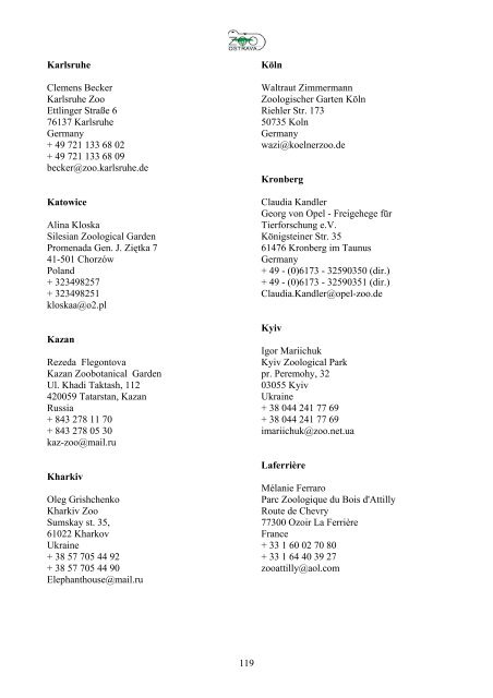 European Studbook for Common Hippopotamus - Zoo Ostrava