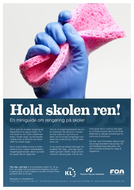 Hold skolen ren! - FOA