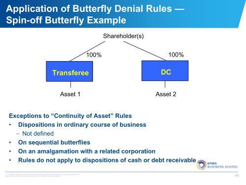 Exceptions from Subsection 55(2) - CCH Canadian