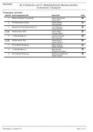 Startliste 46. Fränkische und 27. Mittelfränkische Meisterschaften im ...