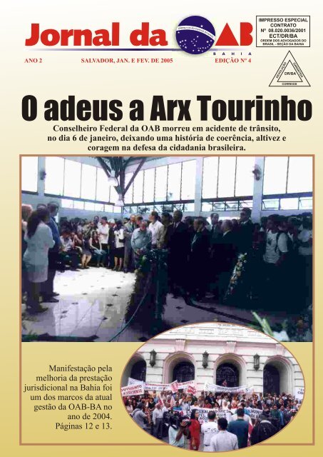 O adeus a Arx Tourinho - OAB