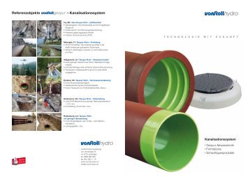 Referenzobjekte – Kanalisationssystem - vonRoll hydro