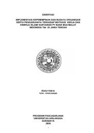 disertasi implementasi kepemimpinan dan budaya organisasi serta ...