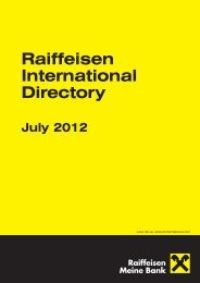 raiffeisen trade promotion service - Raiffeisen Bank International AG