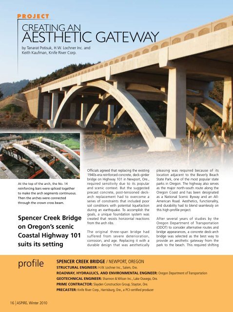 Creating An Aesthetic Gateway - Aspire - The Concrete Bridge ...