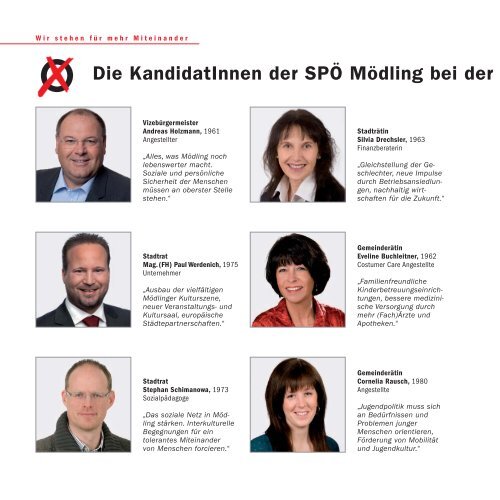 Klicken Sie auf das Bild um Kandidatinnenliste  der - SPÃ– MÃ¶dling