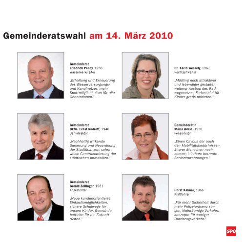 Klicken Sie auf das Bild um Kandidatinnenliste  der - SPÃ– MÃ¶dling