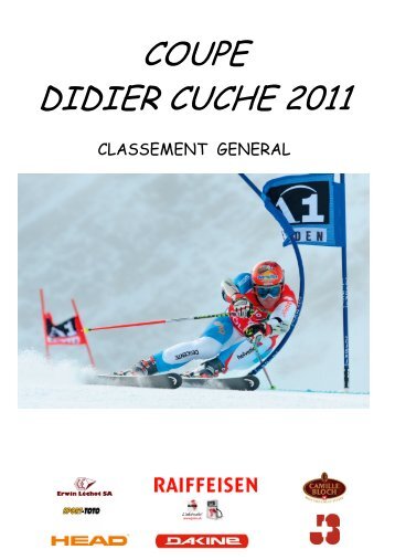COUPE DIDIER CUCHE 2011 - Ski-Club Saint-Imier