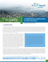 Documento resumen en espaÃ±ol - Clean Air Institute