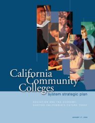 California Community Colleges System Strategic Plan - ASCCC