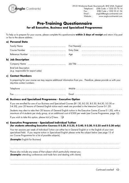 Pre-training questionnaire  Download Scientific Diagram