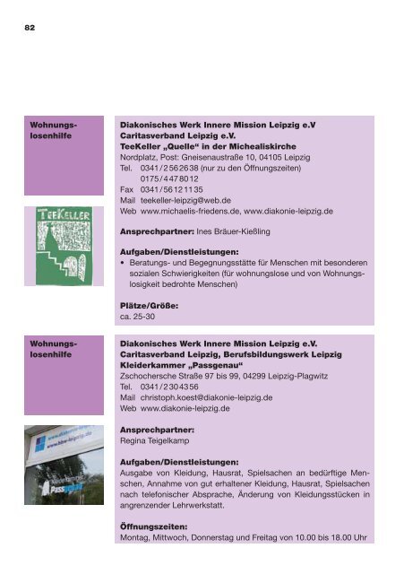 E-Book der Broschüre „Angebote und Dienste...” - Diakonie Leipzig