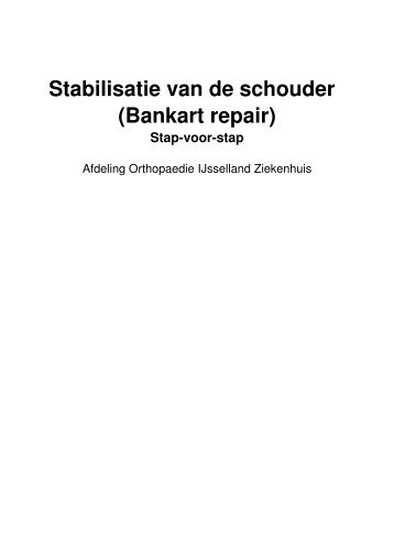 Stabilisatie van de schouder (Bankart repair) - IJsselland Ziekenhuis