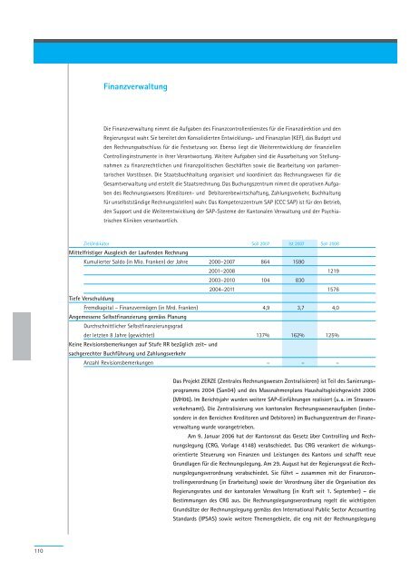 Geschäftsbericht 2007 - Regierungsrat - Kanton Zürich