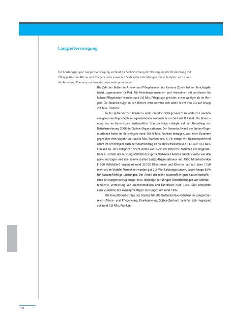 Geschäftsbericht 2007 - Regierungsrat - Kanton Zürich