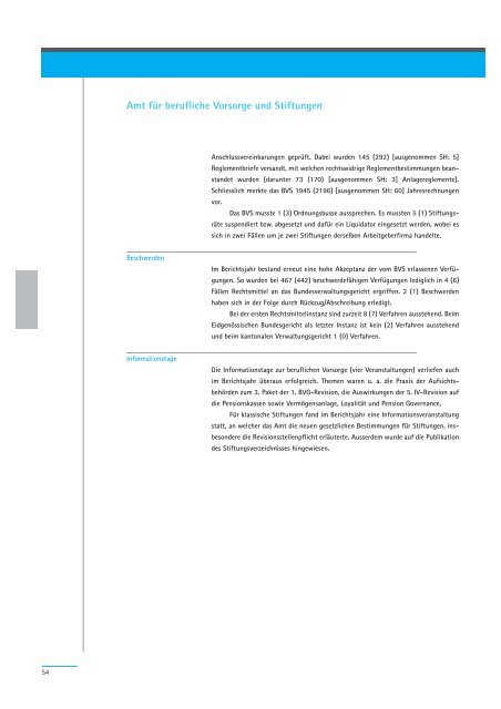 Geschäftsbericht 2007 - Regierungsrat - Kanton Zürich