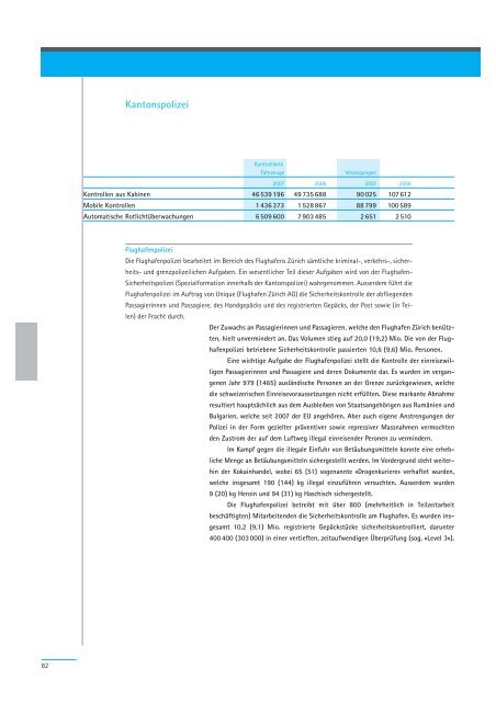 Geschäftsbericht 2007 - Regierungsrat - Kanton Zürich