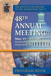 48th AnnuAl Meeting - Society for Surgery of the Alimentary Tract