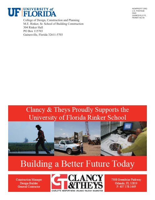 Fall 2009 Newsletter - M E Rinker Sr School of Building Construction ...