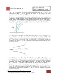 Mechanics of fluids, Exercises 4