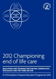 Course Programme 2012 (PDF) - St Christopher's Hospice