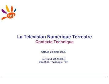 La télévision numérique terrestre (.PDF 1722 k) - Awt