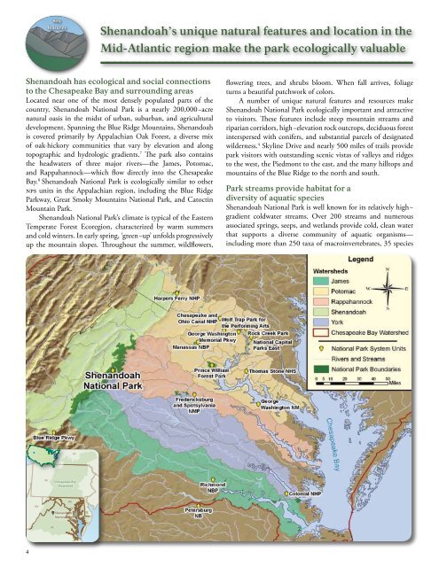 Shenandoah National Park - Integration and Application Network