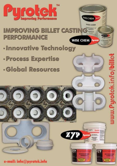 Improving Performance - Billet Casting Improving ... - Pyrotek