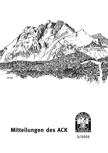 Mitteilungen des ACK - Alpenclub Kriens