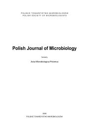 Acta Microbiologica Polonica - Polish Journal of Microbiology - PTM