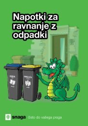 Napotki za ravnanje z odpadki publikacija 2012 - Snaga