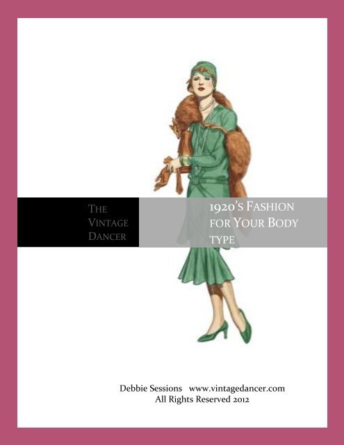 1920's Fashion for Your Body type - The Vintage Dancer