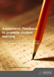 Assessment: Feedback to promote student learning - The University ...