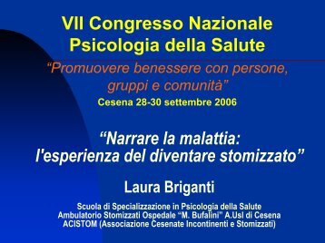 Diventare stomizzato - Associazione Emilia-Romagna Incontinenti e ...