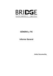 GÃNERO y TIC Informe General - Bridge - Institute of Development ...