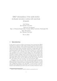 MILP reformulation of the multi-echelon stochastic inventory system ...