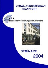 GRUNDSEMINAR - Hessischer Verwaltungsschulverband