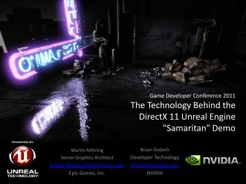 The Technology Behind the Directx 11 Unreal Engine "Samaritan ...