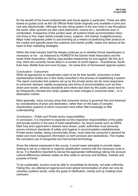 the joint wto & ih&ra; study on hotel classification - Hotel Designs