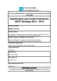 Qualification and Credit Framework (QCF) Strategy 2012 - 2015