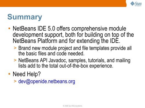 NetBeans Platform in 5.0: