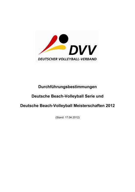 Durchführungsbestimmungen Deutsche Beach-Volleyball Serie und ...